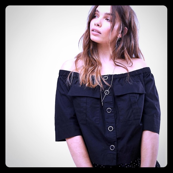 BRAND NEW!! Free people off shoulder top! - Picture 1 of 2